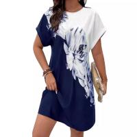 Vestido de verano de manga corta para mujer, vestidos estampados informales - details 1