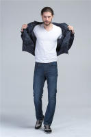 Chaqueta de vuelo Bomber CWU 45P acolchada de nailon para invierno, abrigo de estilo militar Vintage TOP GUN, chaqueta para hombre - details 10