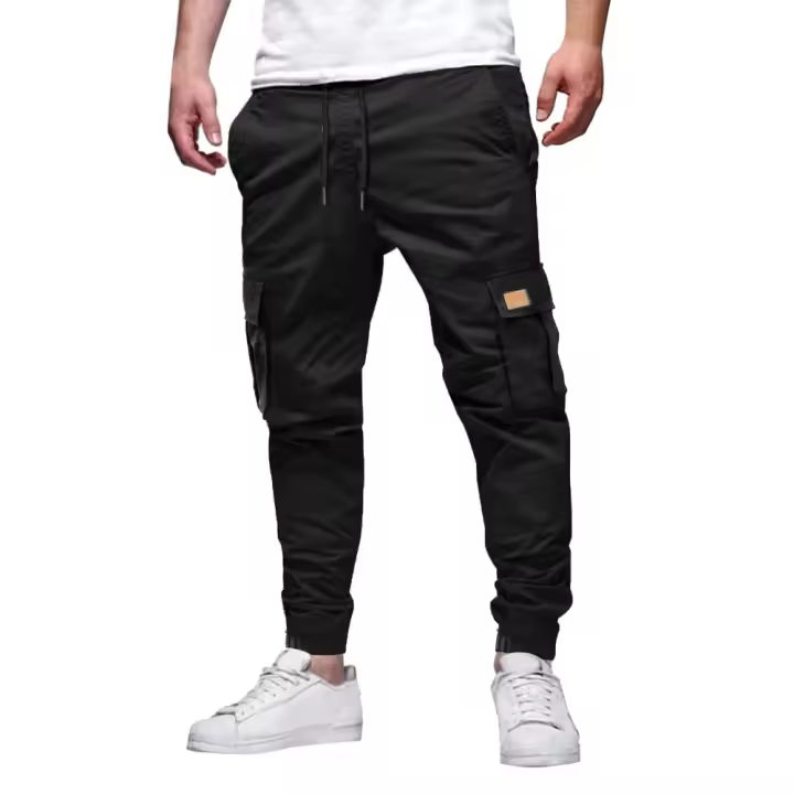 Pantalones cargo de otoño para hombre, pantalones informales con múltiples bolsillos para hombre - 1