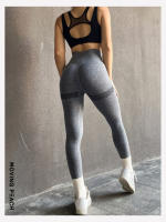 Mallas deportivas para mujer, pantalones largos elásticos, Moving Peach - details 12