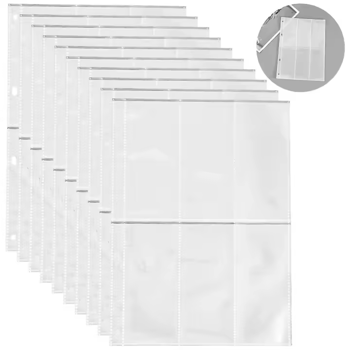 Carpeta de Fotos Transparente Recargas de Páginas para Almacenamiento de Fotos de Postales - 1