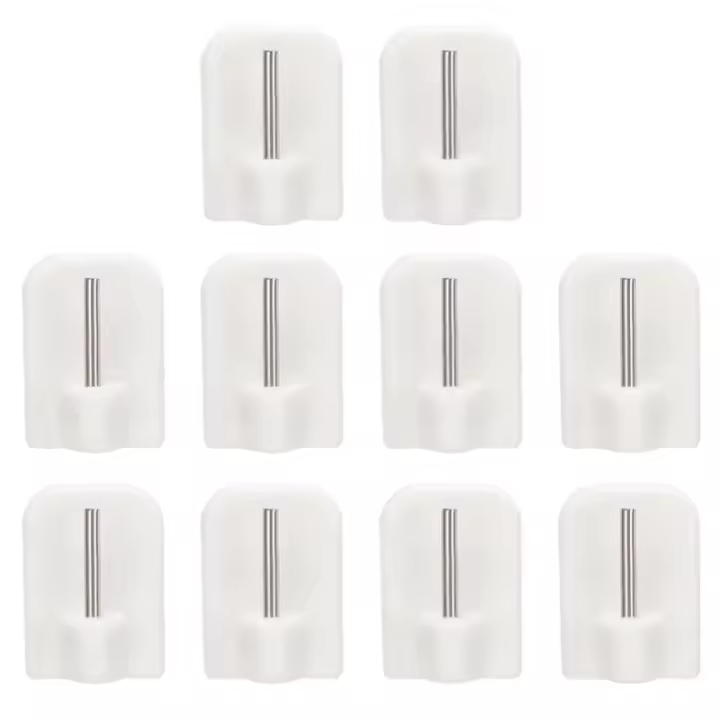 Ganchos de Pared Adhesivos Fáciles de Instalación Tamaño Pequeño para Ventana, Baño, Cocina - 1