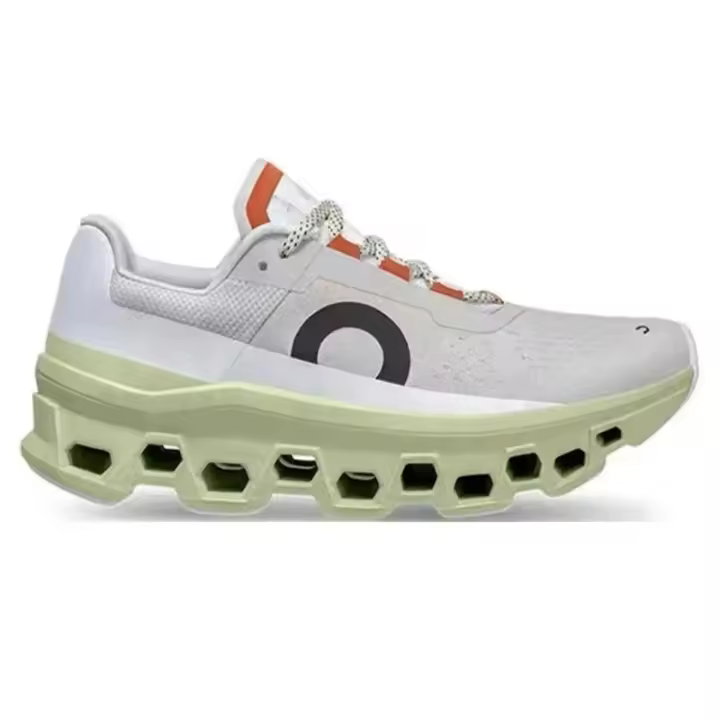Zapatillas para correr ligeras y transpirables, diseño totalmente en blanco y negro con cuentas de hielo rosas - 1