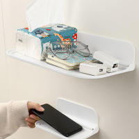 Nuevo estante plegable de pared sin perforaciones, montado en la pared, estante flotante de plástico para el hogar y el baño, soporte. - details 2