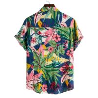 Camisa ajustada de manga corta para hombre, ropa informal con estampado grande, novedad de verano, 2021 - details 39
