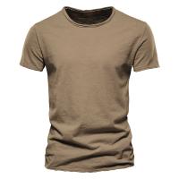 Novedad de verano, camiseta de manga corta de color sólido para hombre, ajustada, de algodón de bambú, talla europea, estilo coreano, camiseta informal de moda para hombre - details 26
