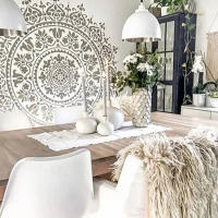 Mandala Dot Painting Stencils Reusable Mandala Auxiliary Painting Template for Painting on Wood Furniture - details 3