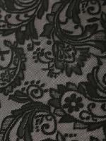Mantel floral Ense negro, diseño estampado para cocina, salón, mesa de comedor, decoración, fiestas y eventos - details 12