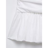 Blusa de terciopelo de estilo nuevo de verano 2025 para mujer y falda midi. - details 6