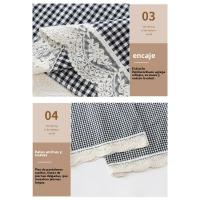 Pantalones Casuales de Encaje Estilo Completo de Pierna Ancha Culottes de Verano para Mujeres - details 12