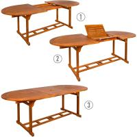 Ovalada Extensible en Madera Acacia Jardín - details 2