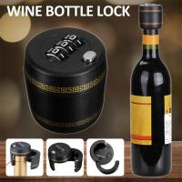 Sellador de barra para mantener el vino fresco, tapón de vino, bloqueo de botella de vino, bloqueo de combinación, protegido con contraseña - details 0