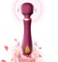 Varita de masaje AV 3 en 1 para mujer, consolador vibrador para punto G, estimulador de pezón y Vagina, función de calefacción, 10 potentes vibraciones, Motor Dual - details 0