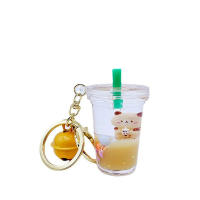 Nuevo producto aceite burbuja flotante oso de té llavero ins Internet celebridad leche taza de té mochila colgante pequeño regalo - details 0