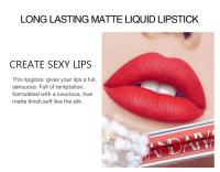 Juego de brillo de labios para mujer, lápiz labial mate, maquillaje de esmalte de labios impermeable de larga duración, Kit de brillo de labios Nude, taza antiadherente, 6 colores - details 2