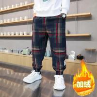 Pantalones de Moda Deportiva Casual para Niños Cálido Algodón con Cordón de Terciopelo - details 1