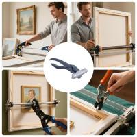 Alicates de estiramiento de lienzo, alicates de estiramiento para marcos, pintura al óleo, alicates de lona, ​​retorno acolchado, herramienta de pintura artística duradera para principiantes - details 7