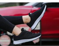 Zapatos informales para mujer, zapatos planos de malla transpirables a la moda, calzado blanco para mujer - details 1