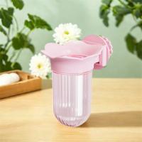 Botella hidropónica transparente con forma de flor de loro, dispositivo de alimentación de loro ecológico reutilizable, tarro de arreglo floral sin BPA - details 12