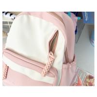 Nueva mochila para mujeres, estudiantes de secundaria de escuela primaria, gran capacidad, alto valor, mochila versátil, mochila de color contrastante para mujeres - details 12