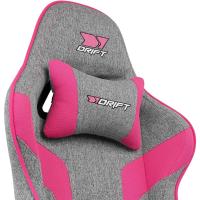 DR90 - Silla Gaming Profesional, Tejido Transpirable, reposabrazos 2D Acolchado, Base Nylon Reforzado, pistón Clase 4, cojín Lumbar y Cervical, Color Gris/Blanco - details 43