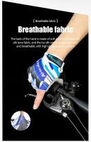 Deportes al aire libre Cycg -Finger hombres y mujeres antideslizantes transpirables antideslizantes guantes de bicicleta de dedo corto - details 5