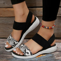 Sandalias de cuña para mujer, calzado moderno y cómodo, de verano - details 6