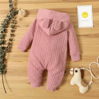 Bodysuit De Invierno Para Bebé Recién Nacido Niño Y Niña Con Capucha Camiseta Larga Suéter Romper Unisex Ropa Cálida Para Otoño E Invierno - details 5