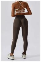 Pantalones de yoga de cintura alta sin costuras para mujer, monos para correr Fierss, pantalones deportivos cómodos - details 10