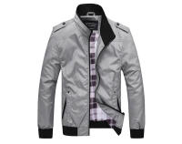 Chaqueta bomber ligera para hombre Estilo casual Material de poliéster de corte delgado - details 1