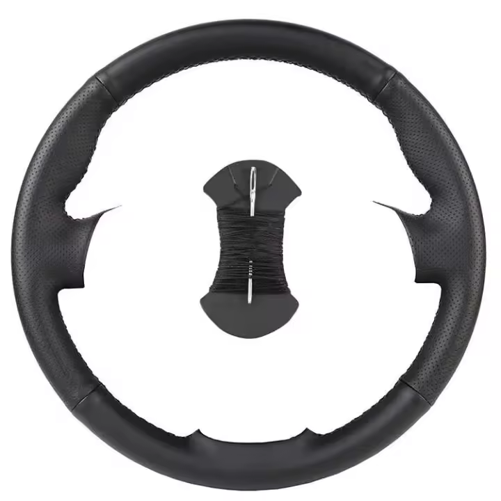 Protector de Volante de Cuero Adecuado para Toyota Prado 120, Land Cruiser 2004-2009, Tacoma Hilux - 1