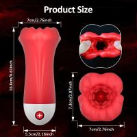 Taza masturbadora vibratoria automática para morder, mamada, tres motores, estructura de garganta, Juguetes sexuales para adultos para hombres - details 14