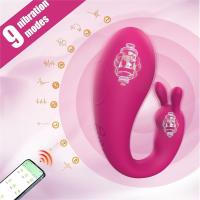 APP Control Remoto Vibradores Panty Silenciosos con APP Bluetooth y 9 Modos de Vibración para Ella, Masajeador de Próstata de Clítoris de Punto G de Mariposa Portátil Juguetes Sexuales Eróticos, para Mujeres Pareja - details 0