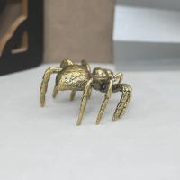 Figura de araña de terror de latón, juguete Tricky, unicornio, escarabajo, insecto, escultura, estatua, decoración del hogar, adornos de coche, llaveros colgantes - details 2