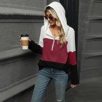 Sudadera con capucha con cremallera para mujer, suéter suelto de manga larga, tops de moda, - details 16