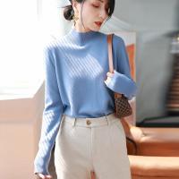 Otoño Invierno chic suéteres inferiores mujer moda jersey de cuello alto ajustado de manga larga Jersey de punto suave cálido Pull Femme Top - details 19