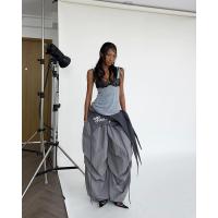 Pantalones Largos de Carga Color-Block Estilo Americano Cinturón de Primavera-Verano, Moda Casual con Snap - details 12