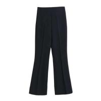 Pantalones de pierna ancha para mujer, pantalón negro de cintura alta de estilo coreano, pantalones de traje grises holgados a la moda para oficina, ropa de calle - details 21