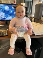 BZDOLL-Muñeca Reborn de silicona suave para niñas, de 60cm juguete, pintura 3D, piel con vena, 24 pulgadas, realista, Princesa, niño pequeño, colección de artistas - details 1
