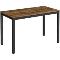 Ordenador Mesa de Estudio Mesa de Comedor 120 x 60 x 76 cm Madera Natural y Blanco LWD64N - details 8