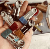 Abrazadera de sutura de Metal para artesanía de cuero, herramienta de fijación manual, 5 piezas - details 5