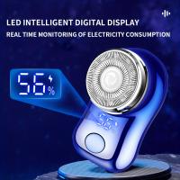 Maquinilla de afeitar eléctrica para hombre, afeitadora portátil de tamaño bolsillo, húmeda y seca, recargable por USB - details 3