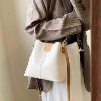 Bolso de hombro pequeño de cuero Pu para mujer, bandolera de cubo, informal, de alta calidad, a la moda - details 17