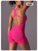 s Pantalones cortos de mujer, deportes sin mangas para mujer, yoga de verano, trajes de gimnasio y fiesta - details 9