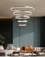LEFANGXING Luces Colgantes LED Lámpara de Estair de Aluminio para Sala de Estar - details 0