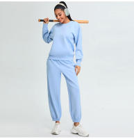 Otoño Invierno nuevos pantalones deportivos de cintura alta Modal suave Jogger correr entrenamiento suelto Casual Fitness pantalones largos - details 20