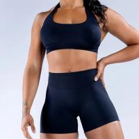 Sujetador deportivo sin costuras para mujer, ropa deportiva de secado rápido con Espalda descubierta, alta elasticidad, a prueba de golpes, para Yoga - details 21