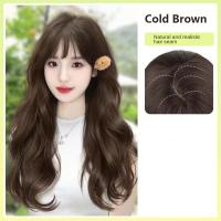 Peluca sintética de estilo coreano con flequillo, postizos con clip, peluca larga ondulada y rizada, cabello falso invisible, cosplay, pelucas de lolita para mujer - details 6