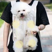 Bolsa frontal creativa para perros y mascotas, mochila de tela de nailon impermeable para mascotas, bolsa de transporte de malla transpirable duradera para gatos, pequeña - details 3