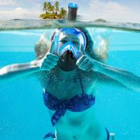 Máscara De Snorkel Y Natación Profesional COPOZZ Para Adultos Equipamiento Deportivo Anti Niebla Gafas Submarinas Completo - details 14
